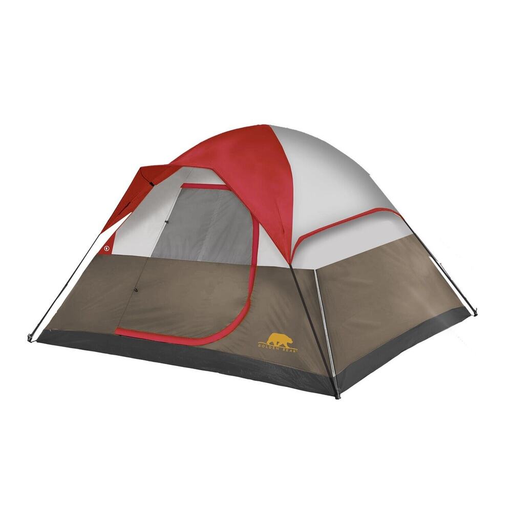 Golden Bear Wildwood 4-Person Dome Style Tent 8'x8'